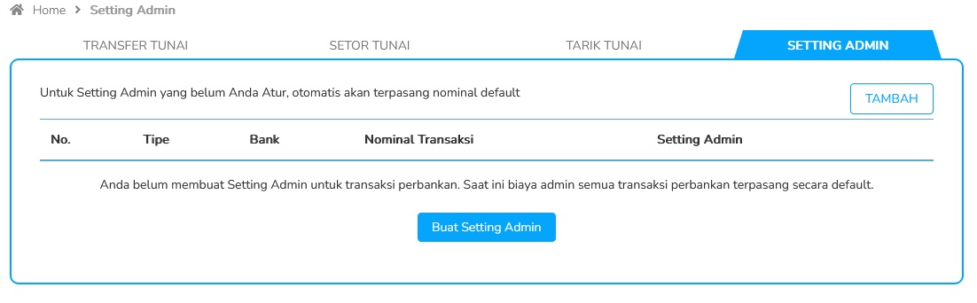 Setting Biaya Admin Mesin EDC Fastpay