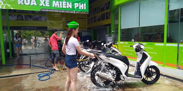 usaha cuci motor